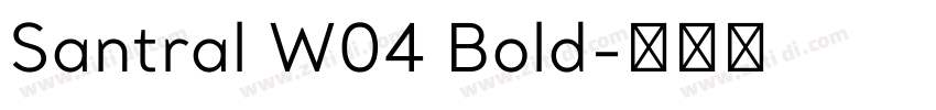 Santral W04 Bold字体转换